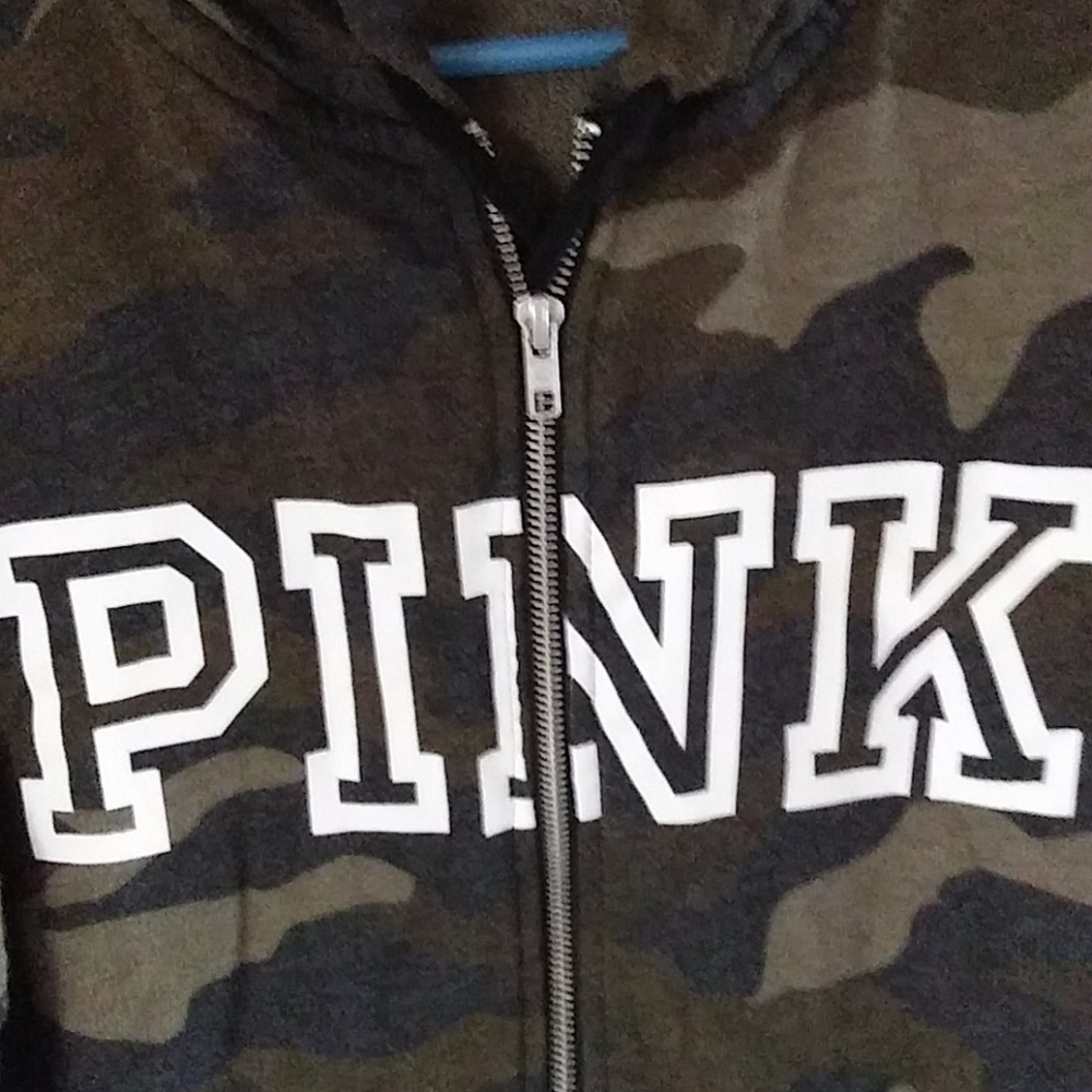 Pink zip up hoodie